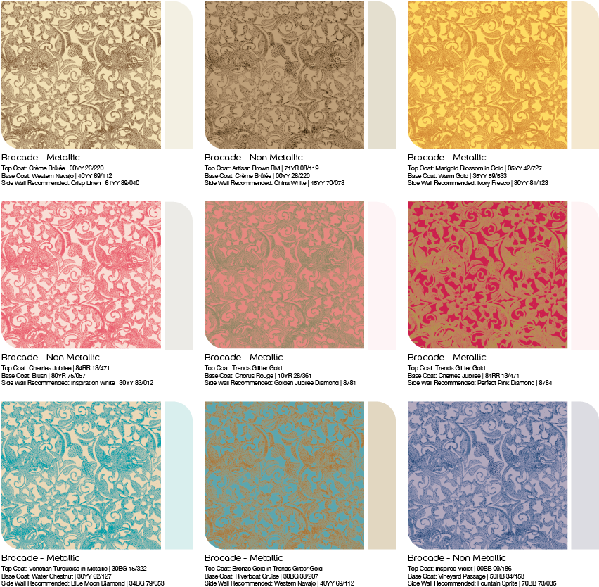 Brocade Color Option - Pattern (851x851), Png Download