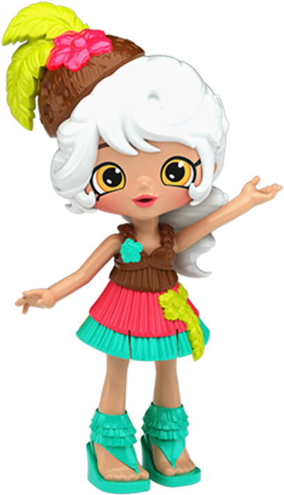Shopkins Happy Places Season 5 Rainbow Beach List Of - Shopkins Kokonut (800x800), Png Download