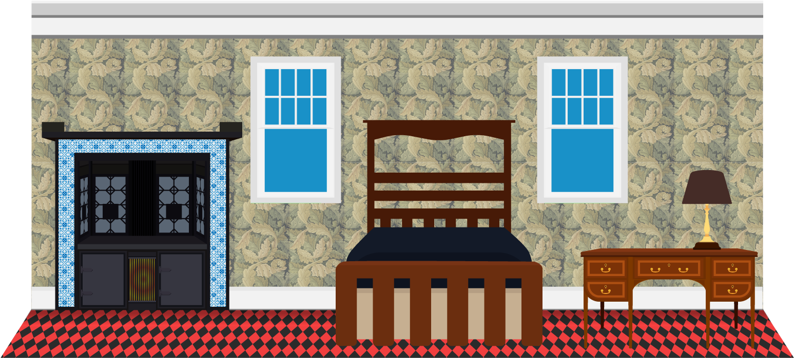 Following The Heaviness, Clutter And Dark Rich Colours - Bedroom (1566x734), Png Download