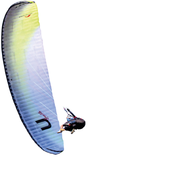 Powered Paragliding (620x570), Png Download