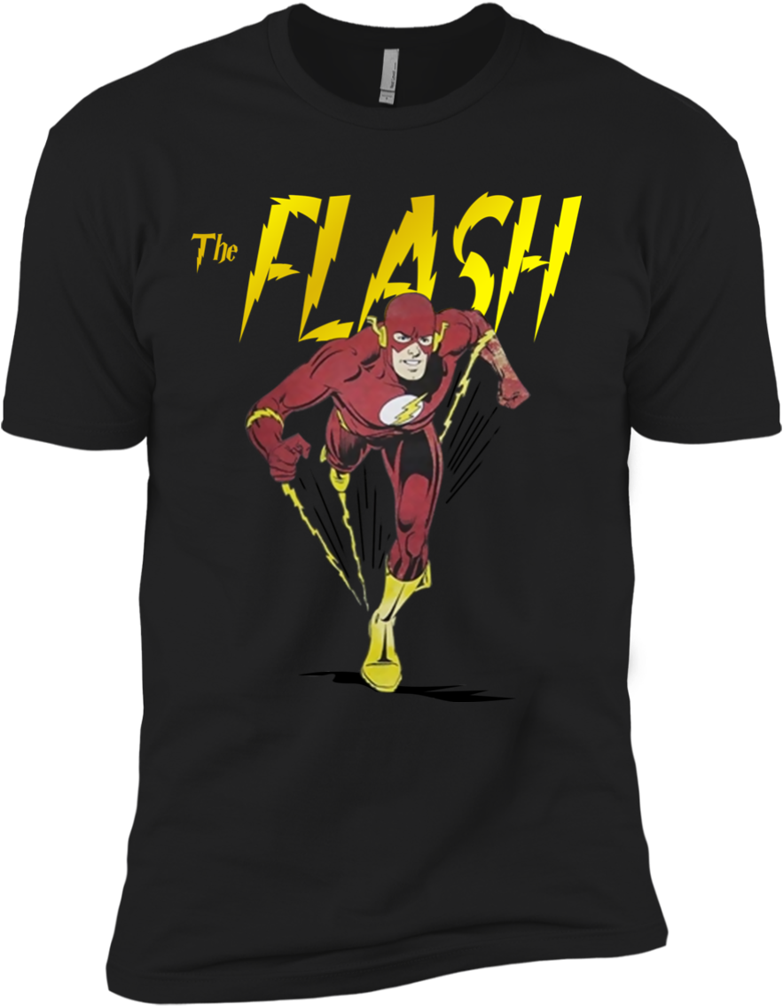 Flash Classic Barry Allen Dash Men's T-shirt Nl3600 - Flash (1155x1155), Png Download