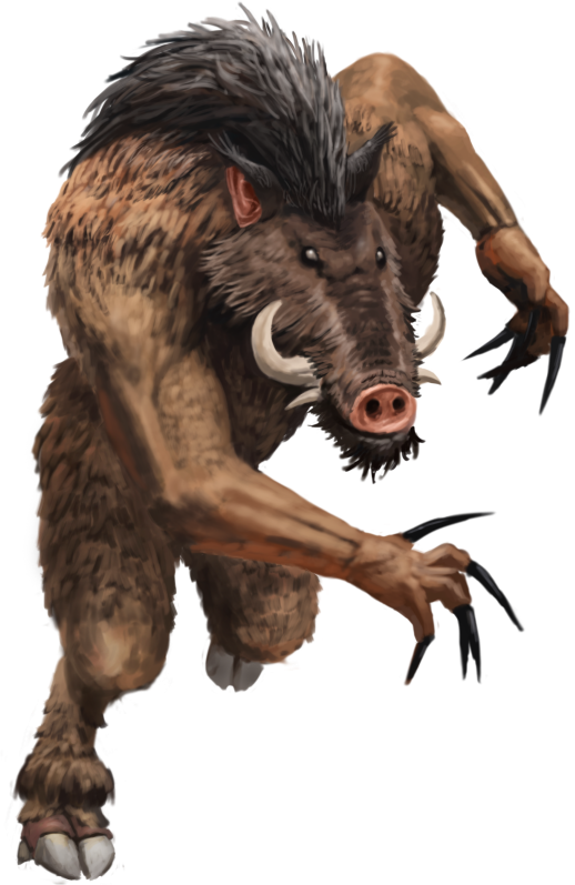 Looking For A Beast Of A Custom Gaming Pc - Wereboar Dungeons And Dragons (518x797), Png Download
