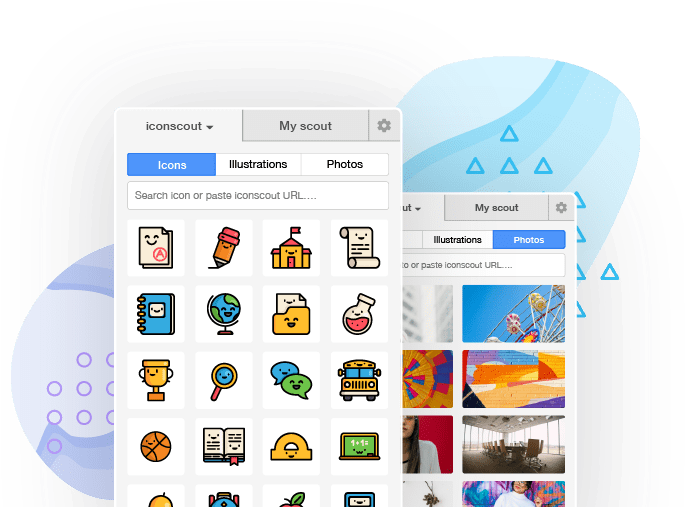 Access To Icons, Illustrations And Stock Photos Into - Web Page (697x536), Png Download