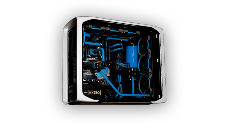 Custom Loop - Custom Loop Water Cooling (1028x501), Png Download