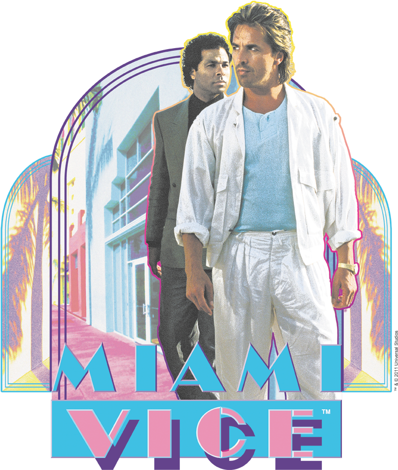 Miami Vice Miami Heat Women's T-shirt - Miami Vice (850x994), Png Download