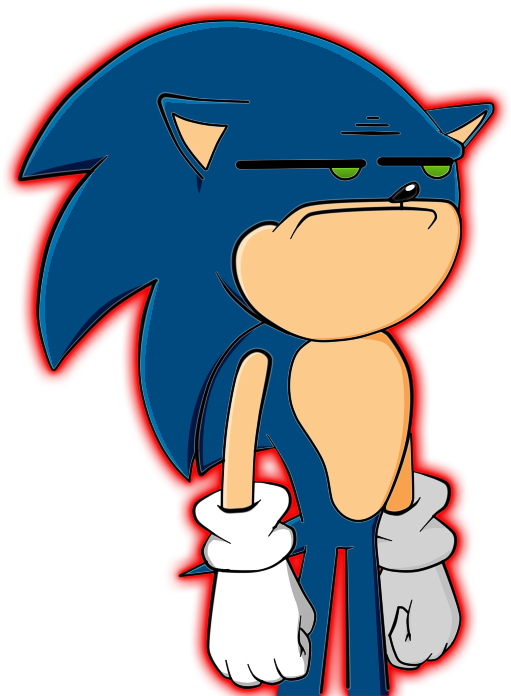Thumb Image - Sonic Funny Face Png (511x696), Png Download