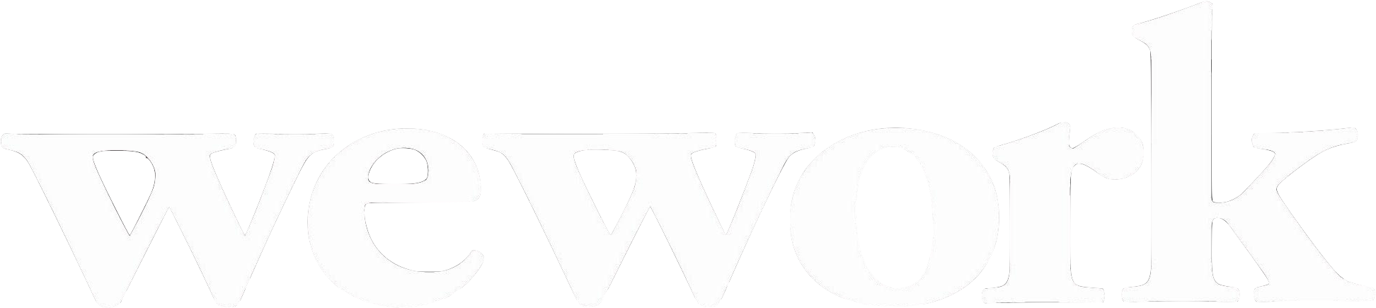 Wework Logo Black - Darkness (2215x607), Png Download