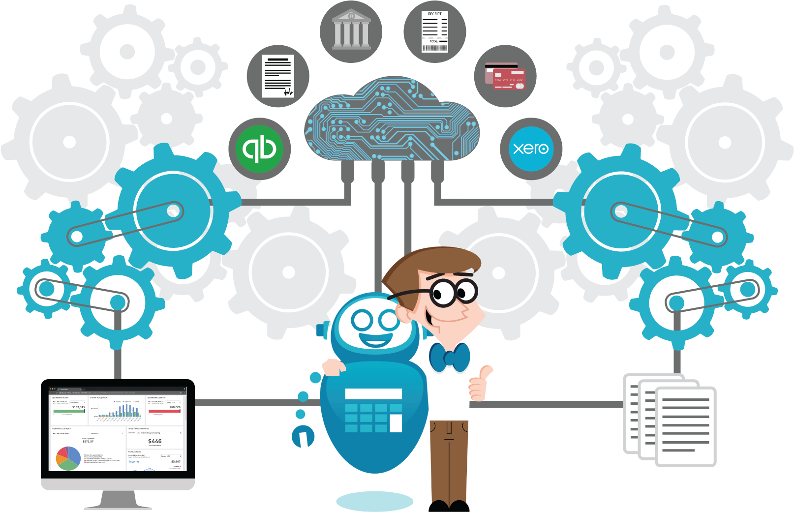 Botkeeper-wework - Cartoon (1920x1080), Png Download