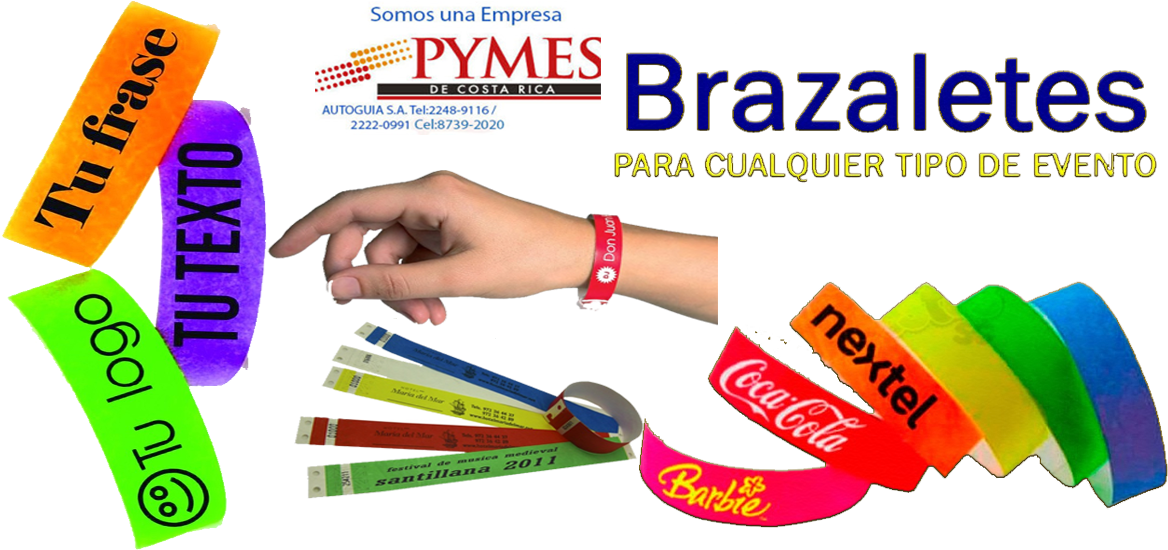 Brazaletes Personalizados Costa Rica Autoguia S - Pymes Costa Rica (1200x598), Png Download
