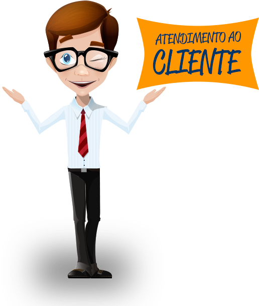 Atendimento Ao Cliente - Male Cartoon Characters Png (537x637), Png Download