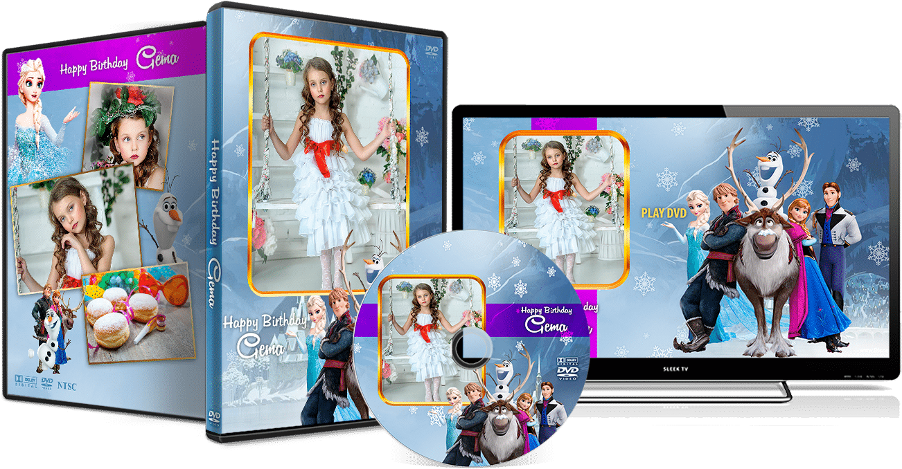 Frozen Dvd Cover 009 Archives - Animated Cartoon (1350x772), Png Download