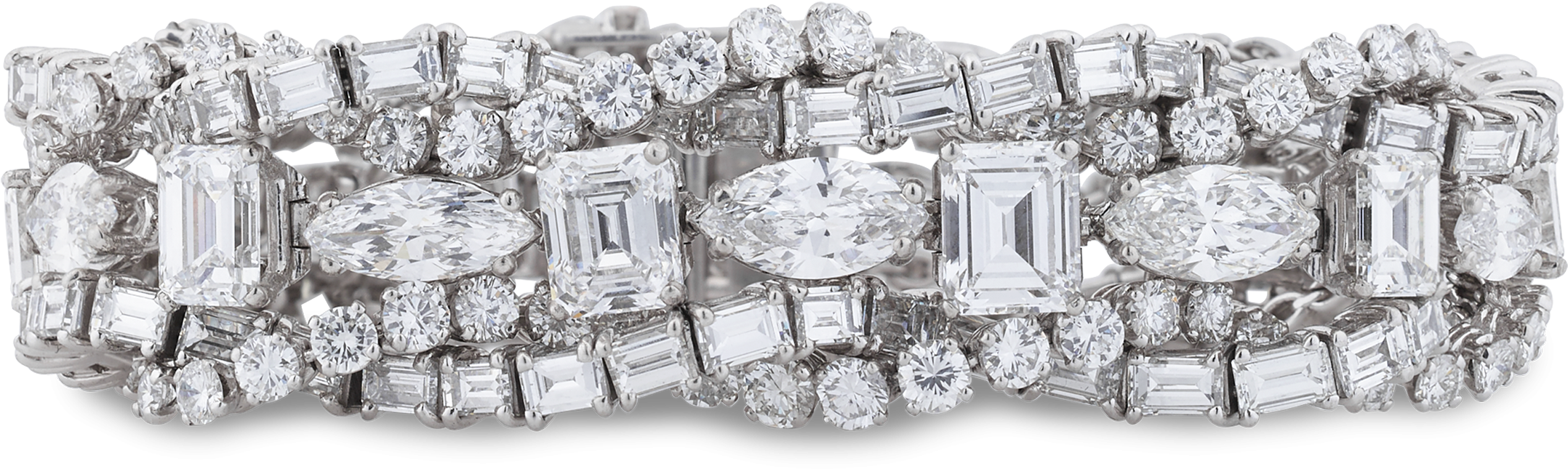 French Diamond Bracelet, - Transparent Diamond Bracelet Png (2500x2000), Png Download