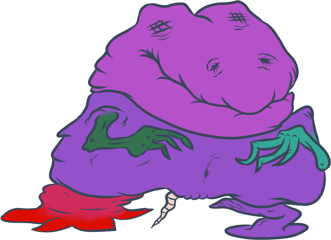 Barney Cryptid - Illustration (1421x949), Png Download