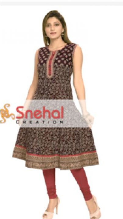 Sale Cotton Kurti Cotton Kurti - Formal Wear (500x717), Png Download