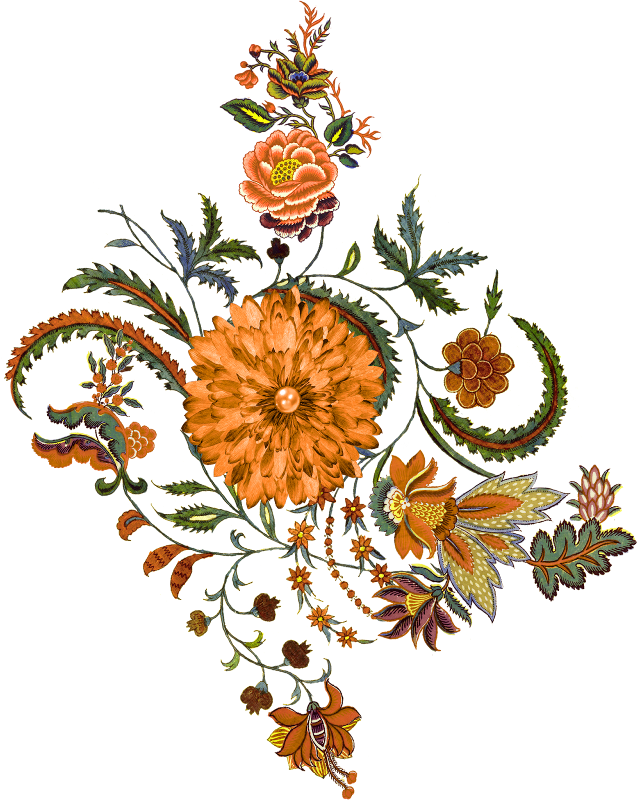 Vector Flower Art,flower Vector,vector Flower - Motif (1327x1600), Png Download
