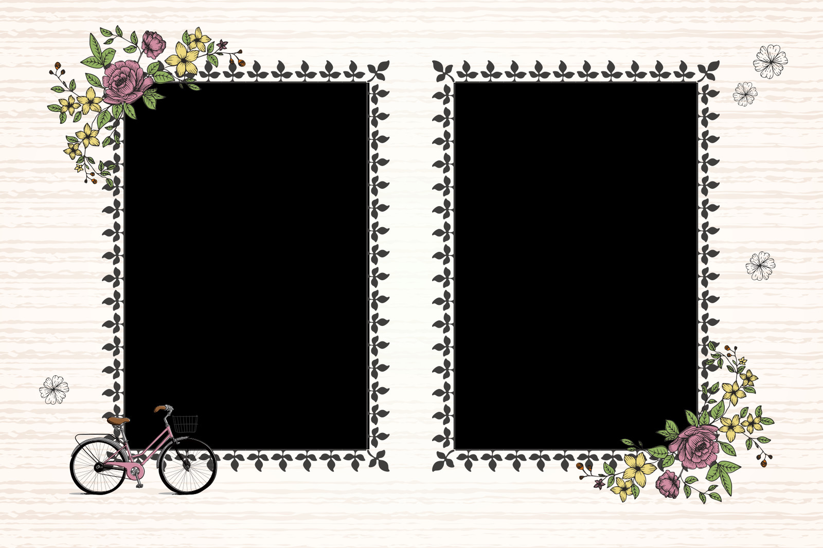 2v Flowers - Bike (1600x1066), Png Download