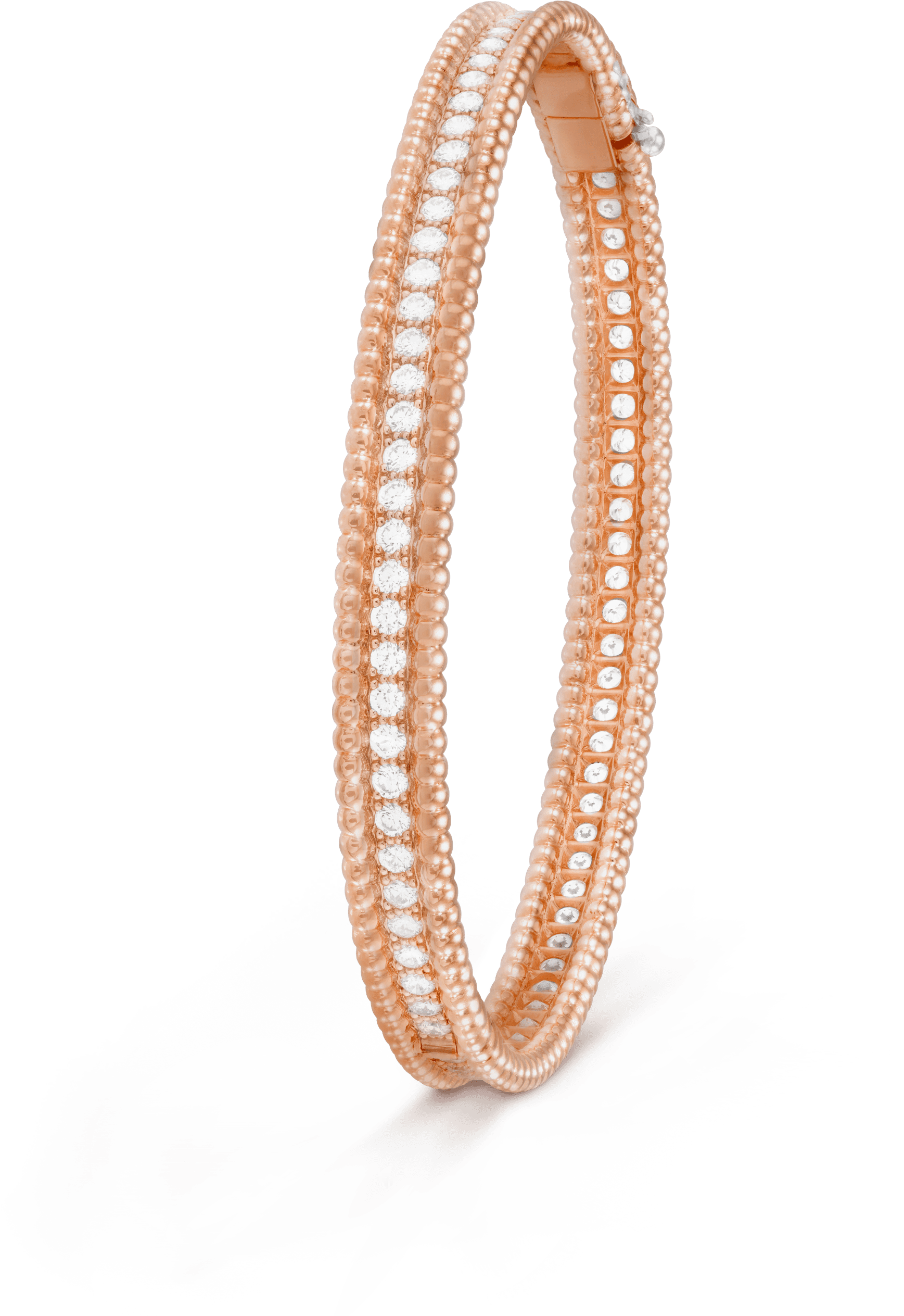 Perlée Diamonds Bracelet, 1 Row, Medium Model - Vcarp27f00 (3000x3000), Png Download