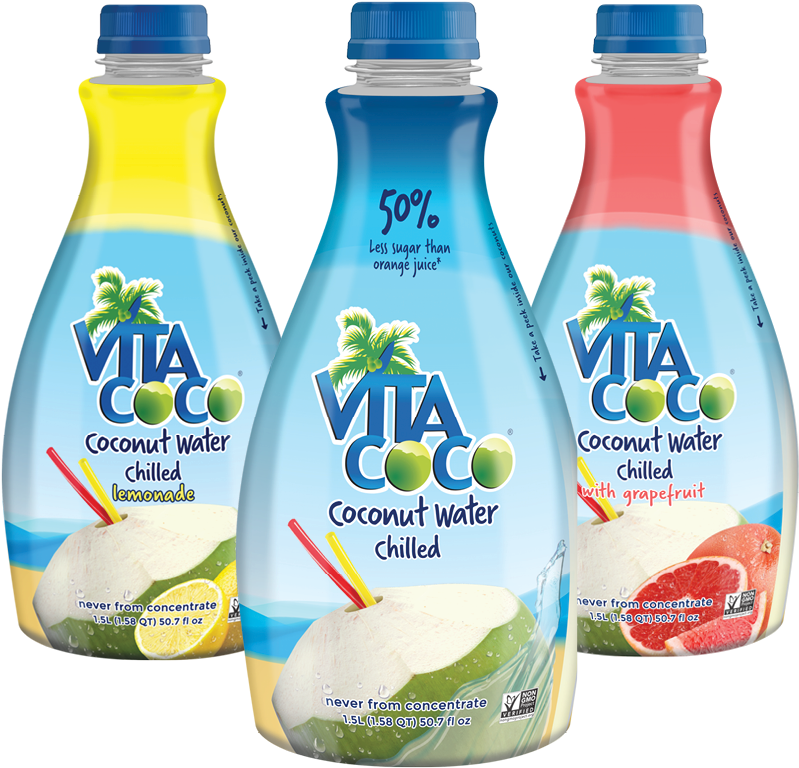 View Larger - Vita Coco Coconut Water Bottle (917x917), Png Download