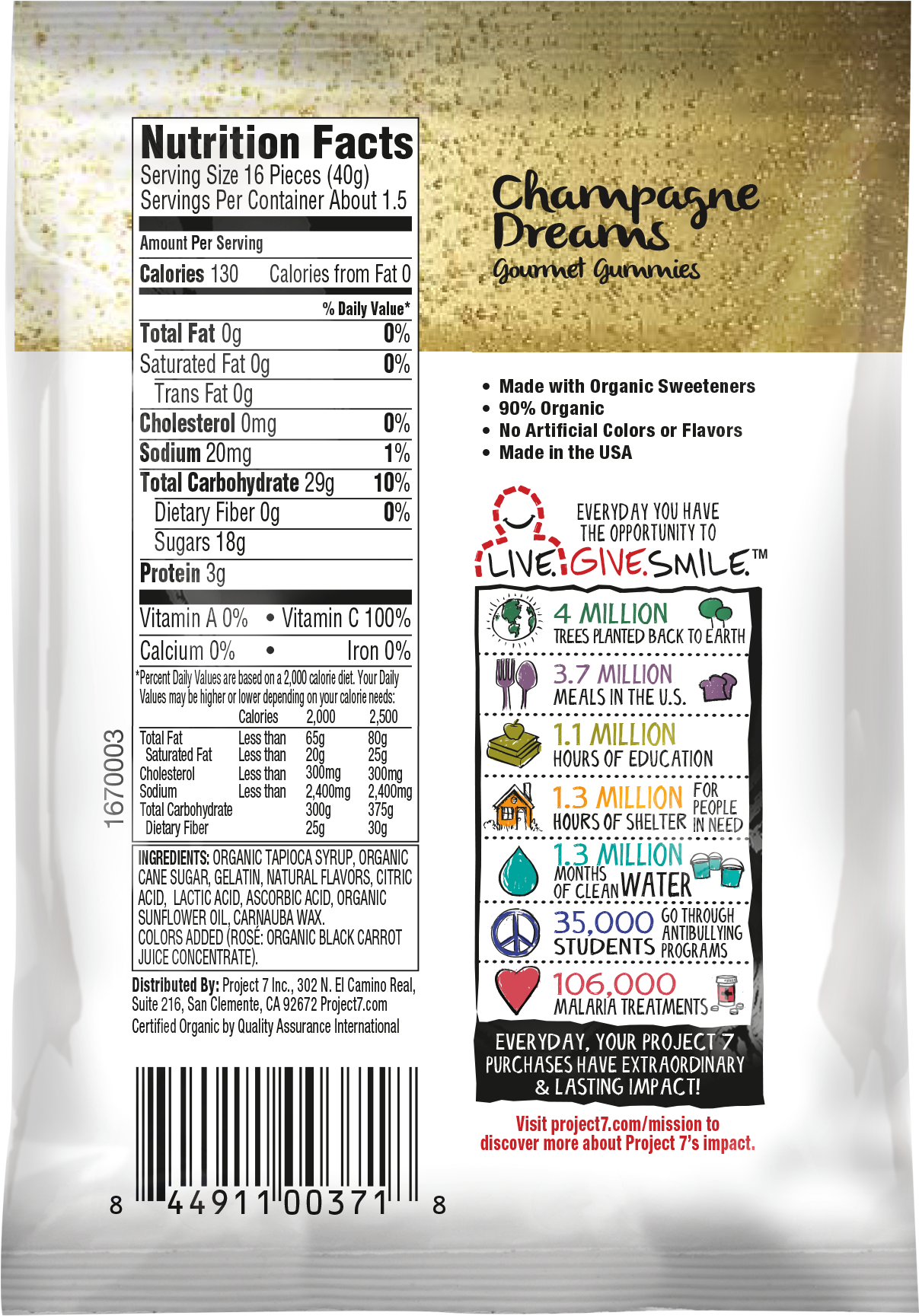 2oz Champage Back Of Pack V=1511205914 - Parallel (1457x2000), Png Download
