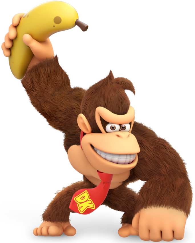 Donkey Kong - Mario And Rabbids Donkey Kong (687x859), Png Download