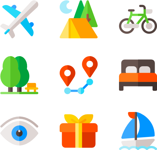 Icons Svg Eps Psd Png Files Travel (600x564), Png Download