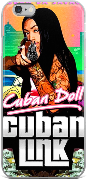 Cuban Link /iphone Case - Cuban Doll Brazy Baby (1000x1000), Png Download