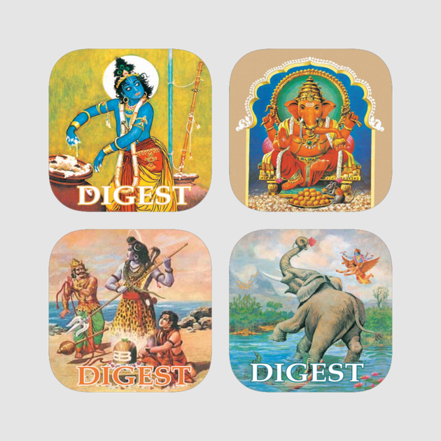Great Indian Gods And Goddesses Amar Chitra Katha Mega - Amar Chitra Katha Ganesha (630x630), Png Download
