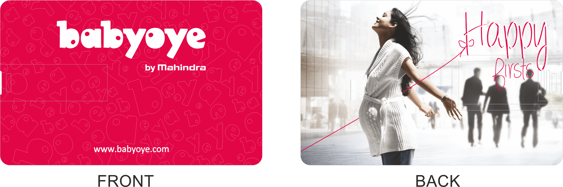 Printed Usb Credit Card Pendrive - Girl (2169x723), Png Download