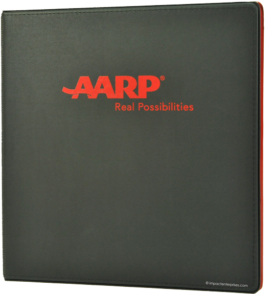 Imitation Leather Binder Cover With Vinyl Suedene Interior, - Leather (576x600), Png Download