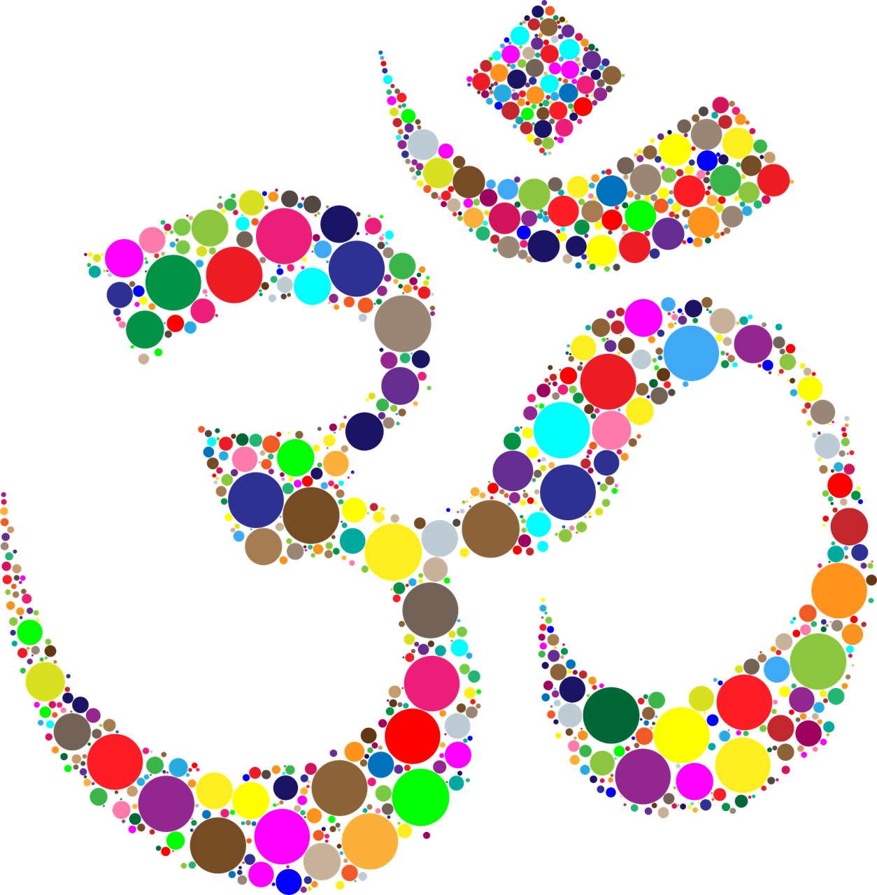 Om Your Way To A Calm Baby - Dibujos De Ganesha A Color (1254x1280), Png Download