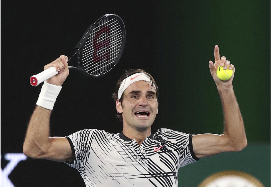 Epa Lo Svizzero È Tornato A Vincere Un Torneo Del Grande - Roger Federer Australian Open 2017 (1146x637), Png Download