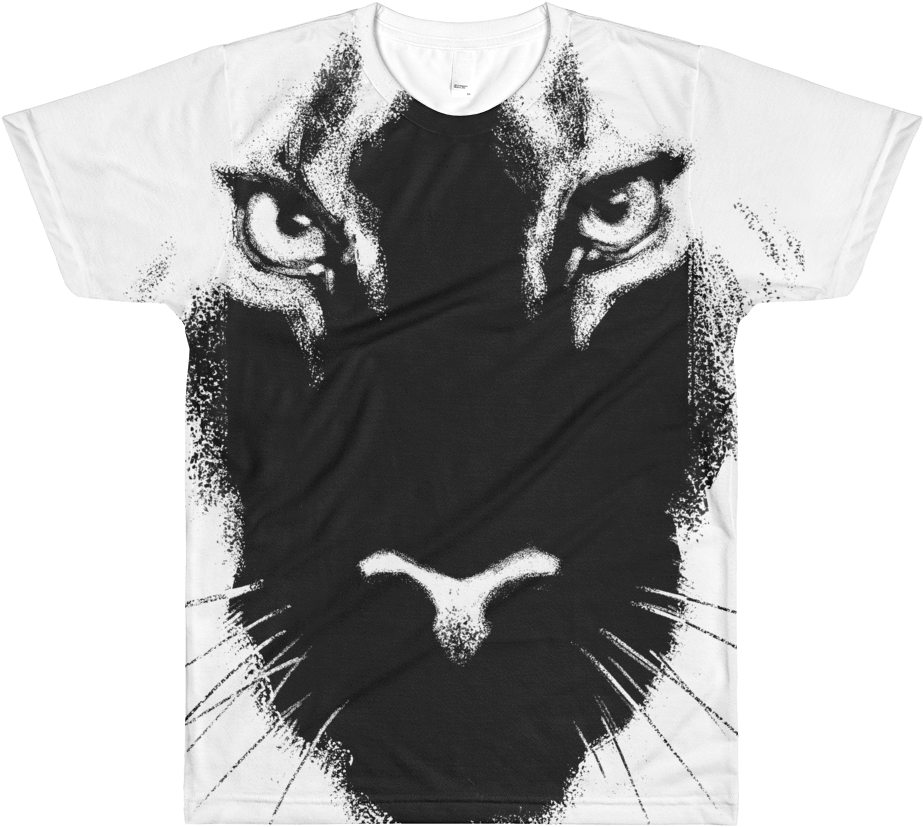 Cat's Eyes T-shirt - Monochrome (1000x1000), Png Download