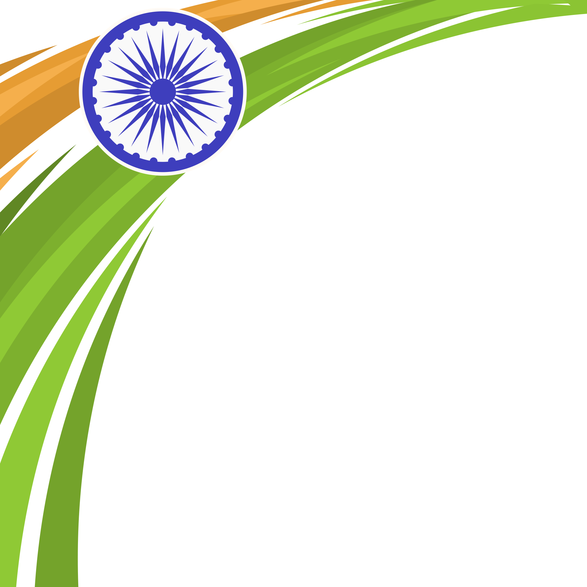 Download - Flag Of India Png (2048x2048), Png Download