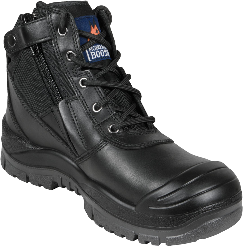 Black Zipsider Boot - Boot (856x865), Png Download