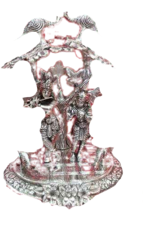 Radha Krishna Idol - Illustration (1024x460), Png Download