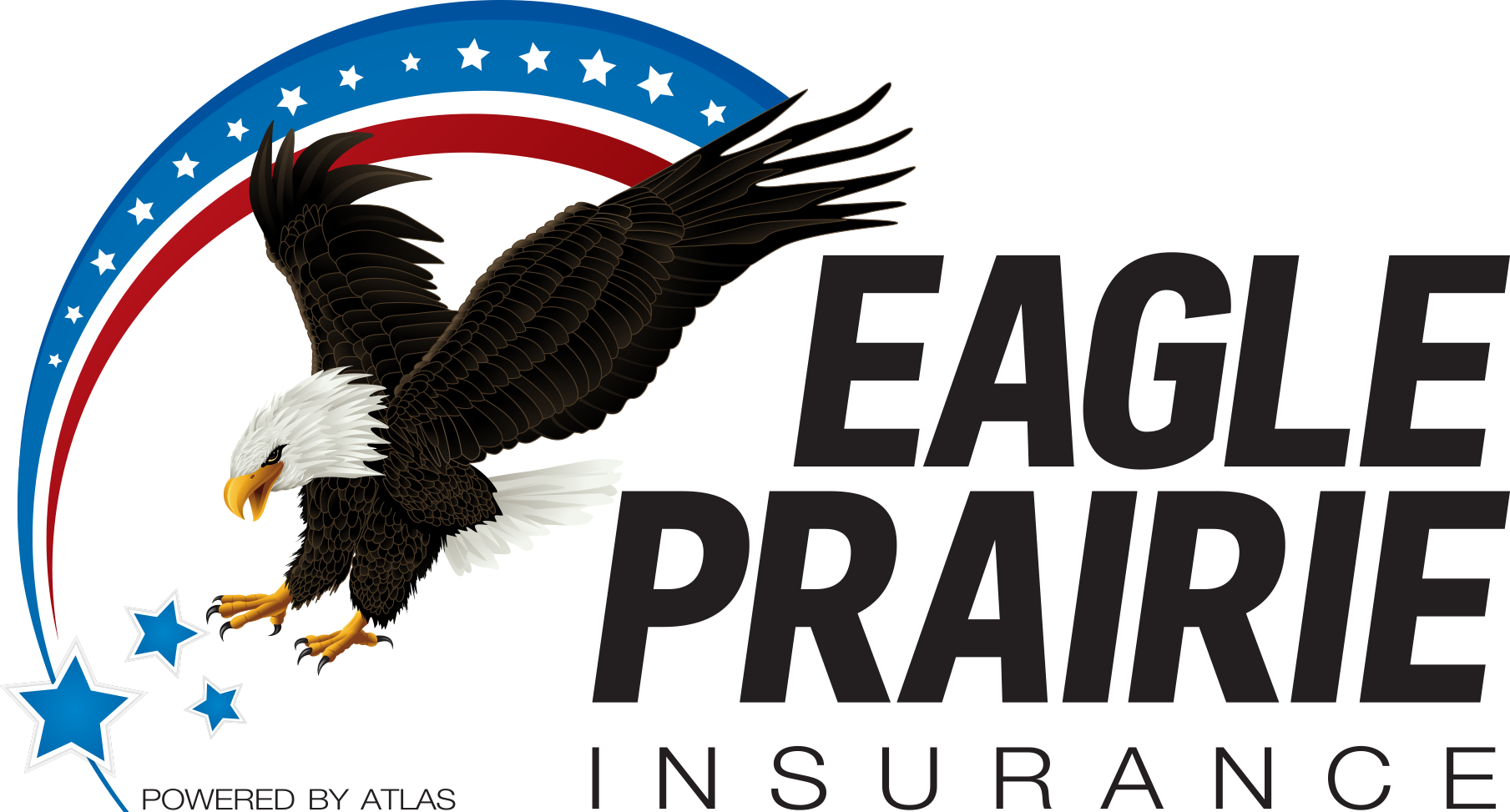 Eagle Prairie Insuranceeagle Prairie Insurance - Bald Eagle (1809x973), Png Download