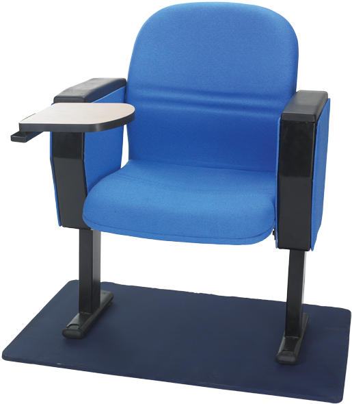 2702 - Auditorium Chair (598x640), Png Download