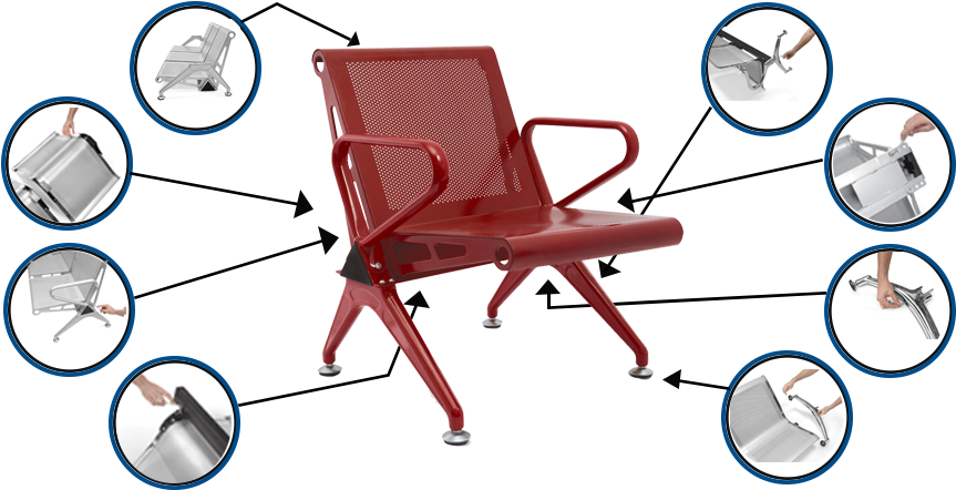 We Manufacture And Supply, World Class Chairs And Accessories - Office Chair (976x452), Png Download