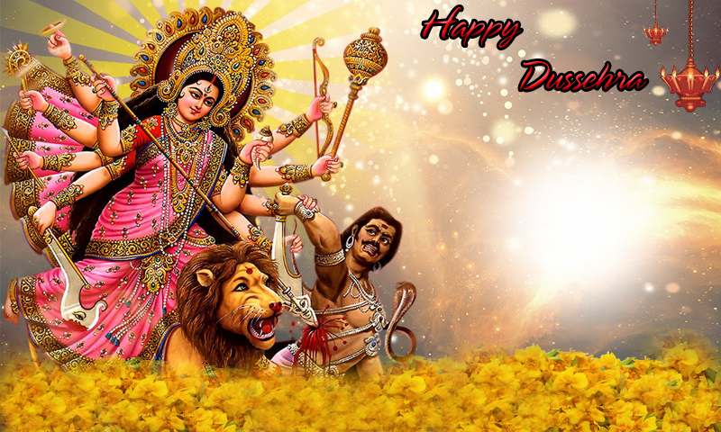 Durga Maa Image Full Hd (800x480), Png Download
