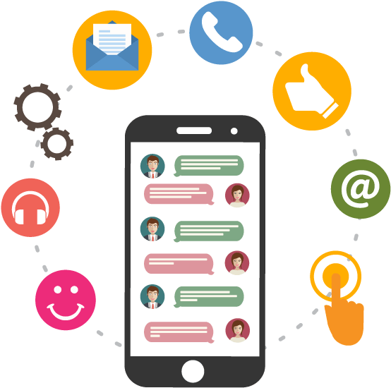 Email Contact Management - Chatbot Slogan (595x595), Png Download