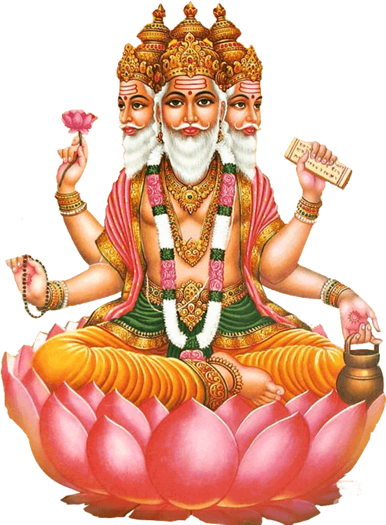 Download Lord Brahma - Brahma Vishnu PNG Image with No ...