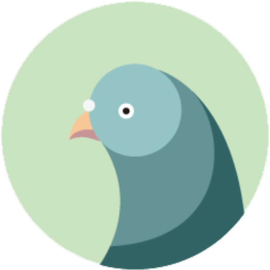 Partnering With Pigeons To Fight Pollution - Cartoon (960x960), Png Download