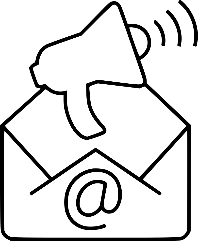 Email Marketing Comments - Line Art (804x980), Png Download