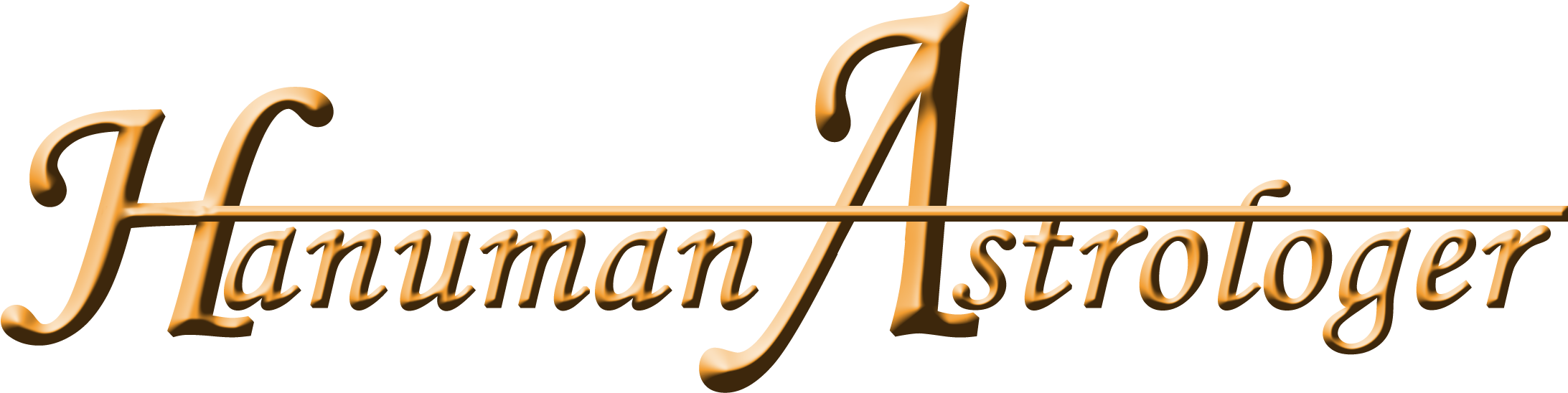 Hanuman Astrologer - Calligraphy (2832x953), Png Download