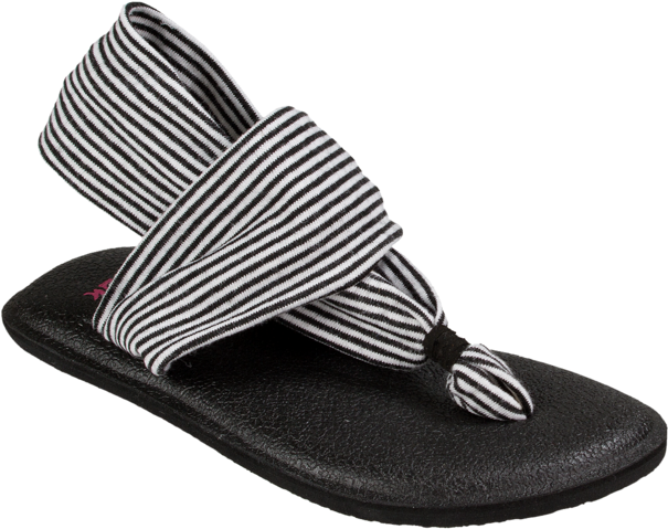 Black White Stripes - Flip-flops (720x570), Png Download