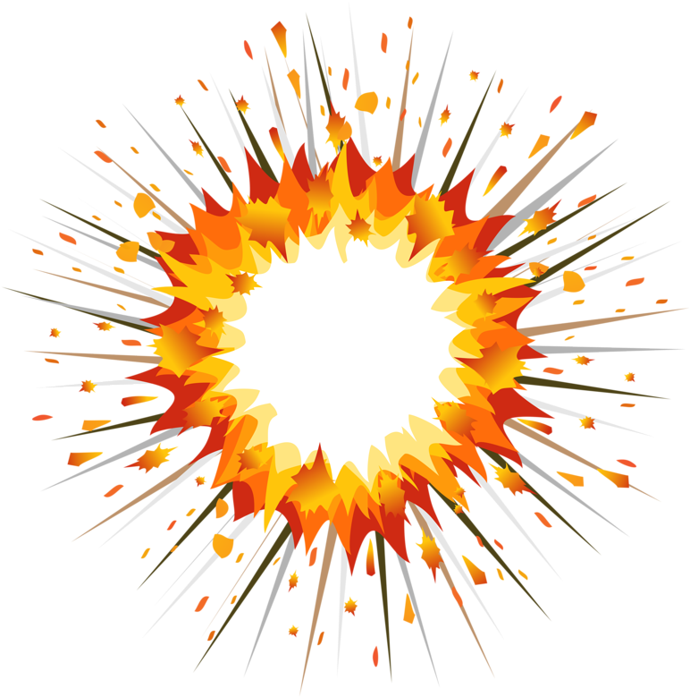 Explosion Clipart Firecracker - Firework Explosion Clipart (800x799), Png Download