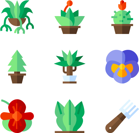 House Plants (600x564), Png Download