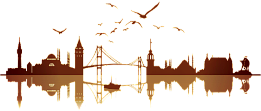 Bilding Bildings City Cityscape Bridge - Istanbul Silüeti Beyaz (860x500), Png Download