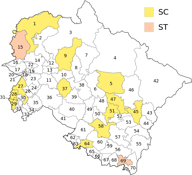 List Of Constituencies Of The Uttarakhand Legislative - Atlas (825x750), Png Download