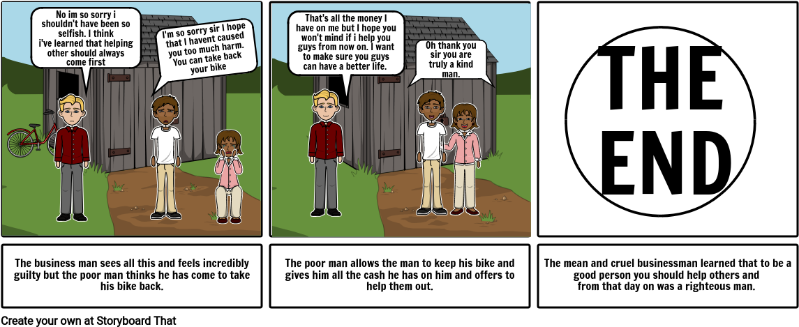 The Parable Of The Greedy Businessman - Cartoon (1165x488), Png Download